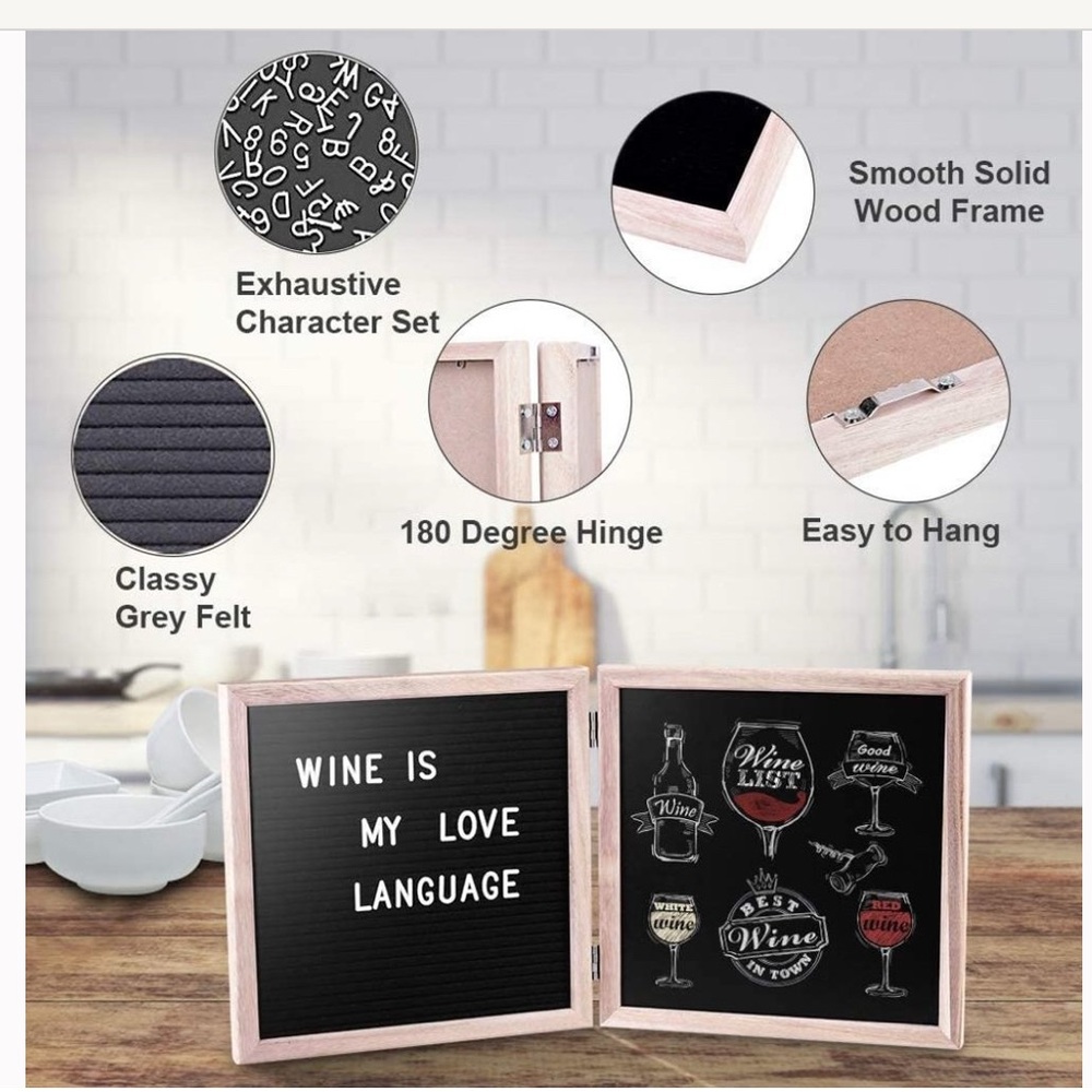 VIVREAL LETTER BOARD AND CHALK BOARD
